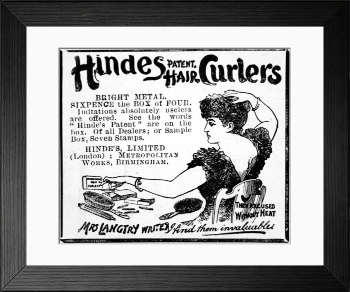 Framed Print : Hindes hair curlers Framed Print : Hindes hair curlers
