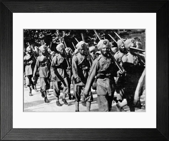 Framed Print : Sikhs on the march