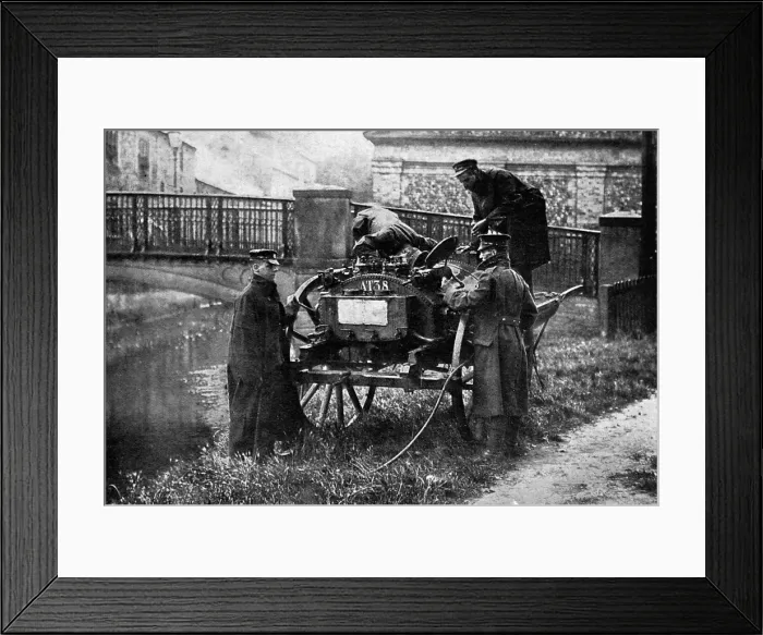 Framed Print : British Water-filter cart Framed Print : British Water-filter cart