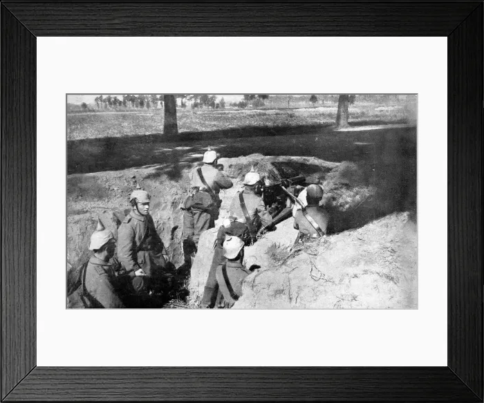 Framed Print : German trenches at the front Framed Print : German trenches at the front