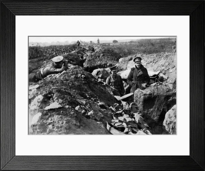 Framed Print : British trenches at the front Framed Print : British trenches at the front