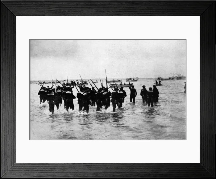 Framed Print : German navy on landing manouevres Framed Print : German navy on landing manouevres