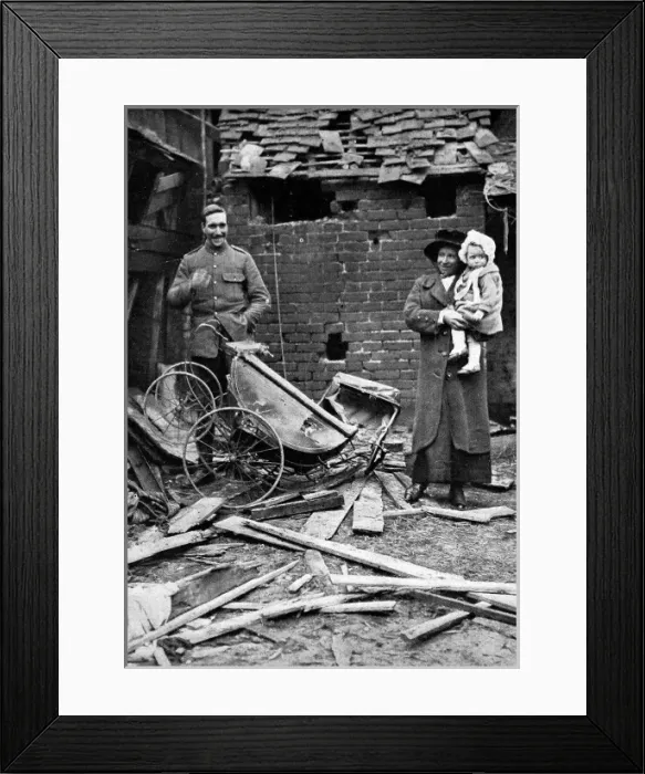 Framed Print : German bomb damage in Colchester Framed Print : German bomb damage in Colchester