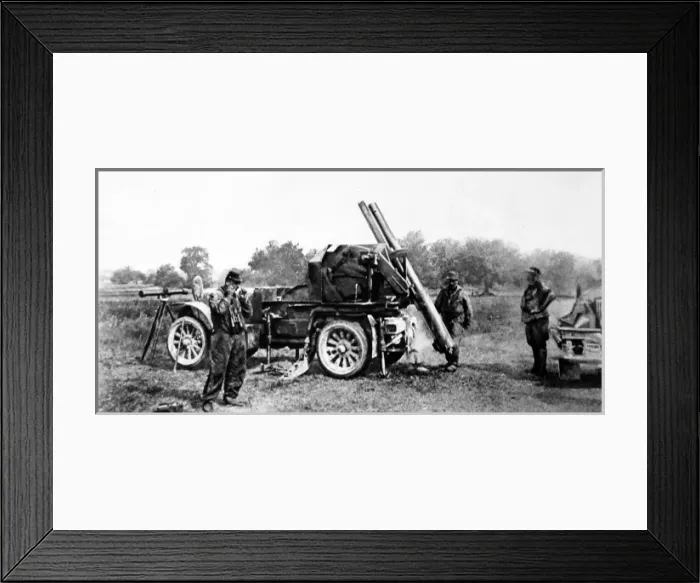 Framed Print : A French motor-gun Framed Print : A French motor-gun