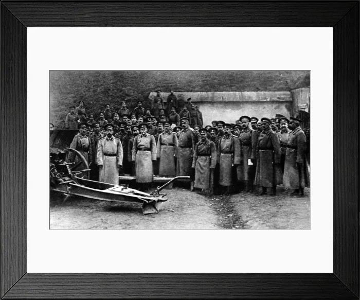 Framed Print : Nicholas II with his staff Framed Print : Nicholas II with his staff