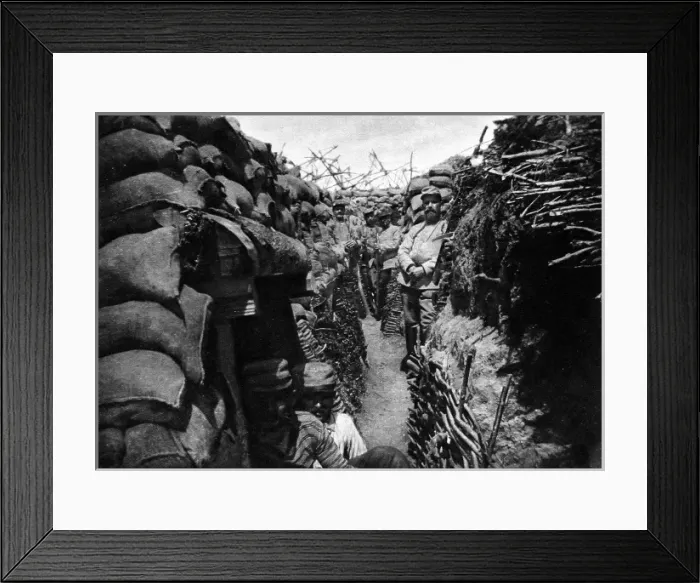 Framed Print : A recaptured French trench Framed Print : A recaptured French trench