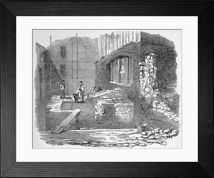 Framed Print : Roman pavement in Cannon Street Framed Print : Roman pavement in Cannon Street