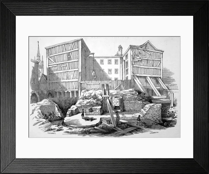 Framed Print : Remains of a Roman Villa
