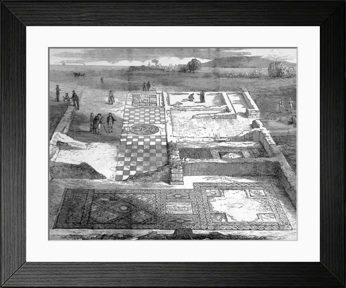 Framed Print : Roman Villa on the Isle of Wight