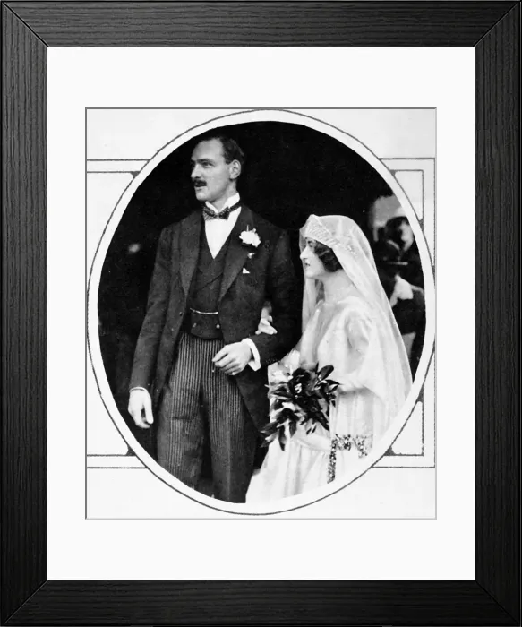 Framed Print : Marriage of Mr B. C Beauchamp and Lady Evelyn Herbert Framed Print : Marriage of Mr B. C Beauchamp and Lady Evelyn Herbert