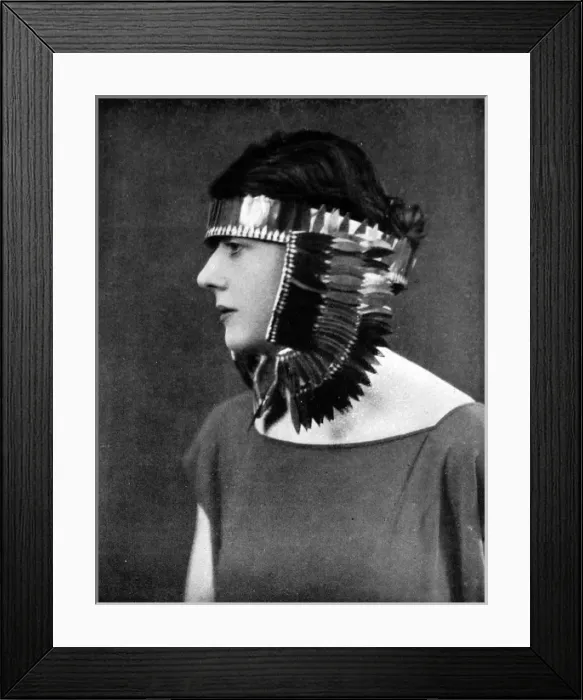 Framed Print : Tutankhamen inspired head dresses