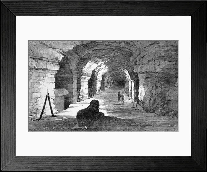 Framed Print : The great gallery, tombs discovered in Sakkara Framed Print : The great gallery, tombs discovered in Sakkara
