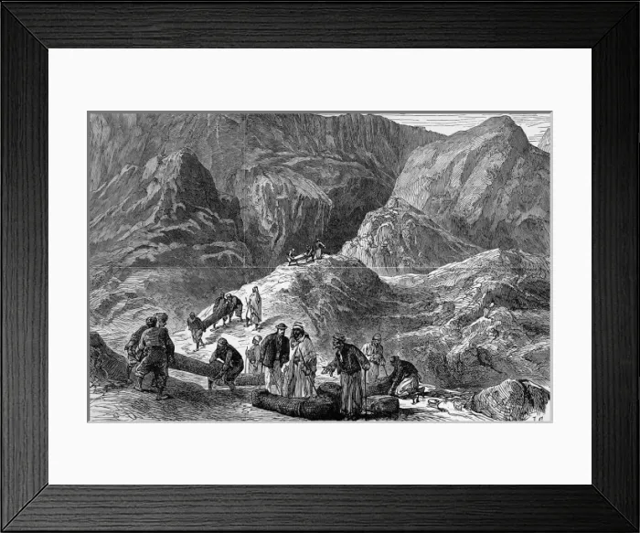 Framed Print : Deir-El-Bahari, excavations near Thebes Framed Print : Deir-El-Bahari, excavations near Thebes