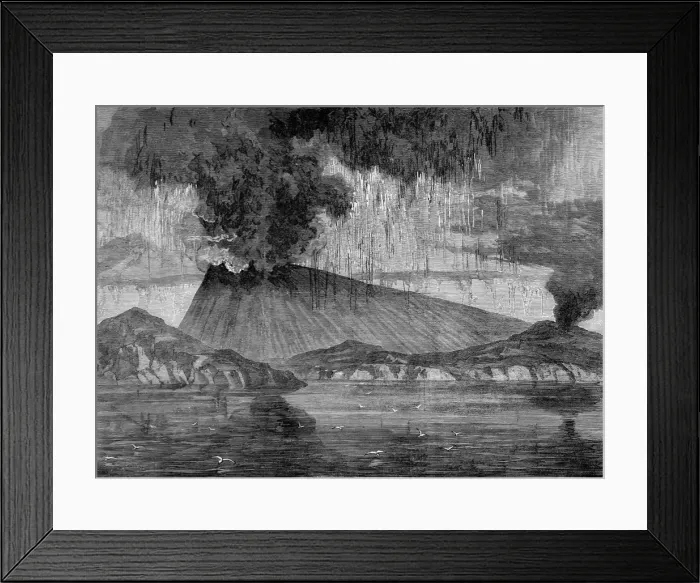 Framed Print : The Crater of Santorin