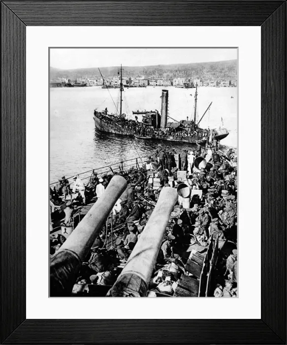 Framed Print : British landing at Salonika