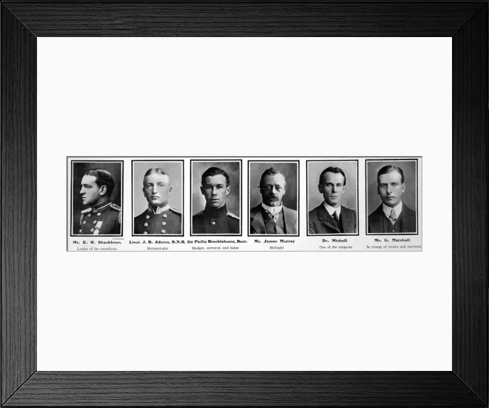 Framed Print : Members of 1914 Antarctic expedition