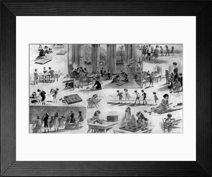 Framed Print : Montessori school Framed Print : Montessori school