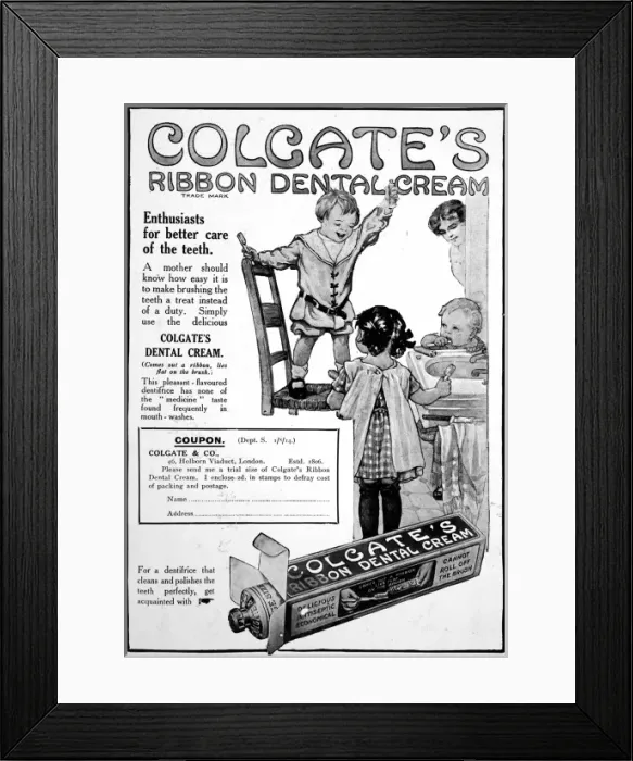 Framed Print : Colgate dental cream Framed Print : Colgate dental cream