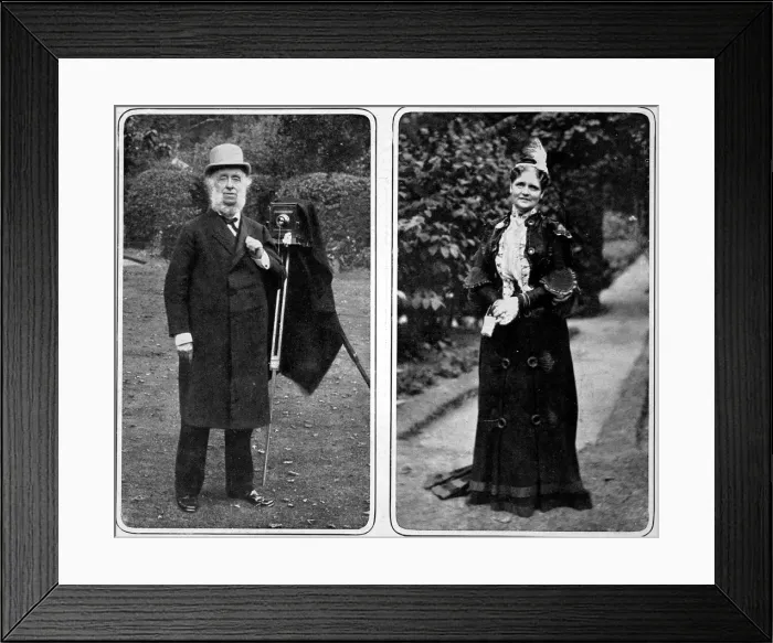 Framed Print : Benjamin Stone & his wife Framed Print : Benjamin Stone & his wife