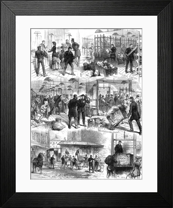 Framed Print : First day at the General Post Office Framed Print : First day at the General Post Office