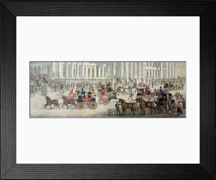 Framed Print : Royal Mail departure from the General Post Office