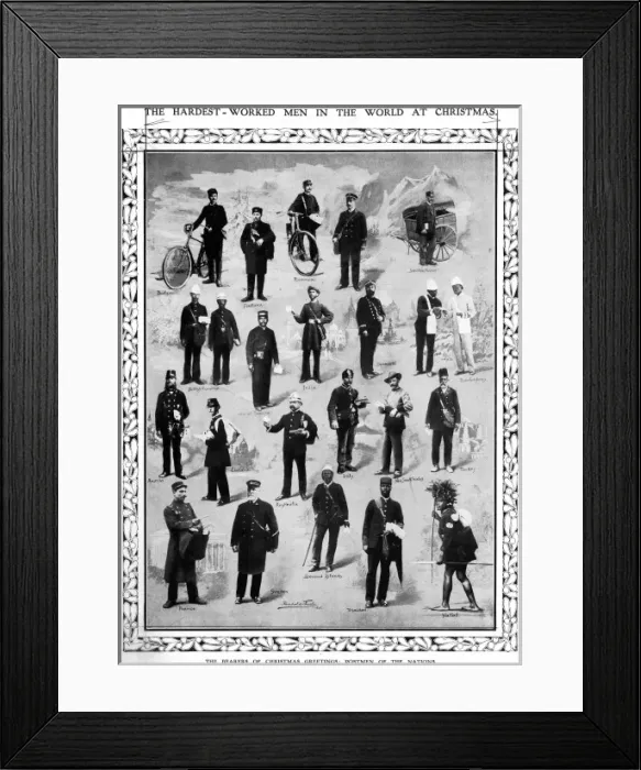 Framed Print : Postmen of the nations Framed Print : Postmen of the nations