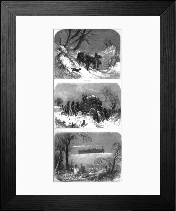 Framed Print : The Post in the Snow Framed Print : The Post in the Snow