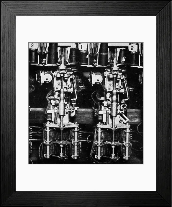 Framed Print : New dial operated telephone system Framed Print : New dial operated telephone system