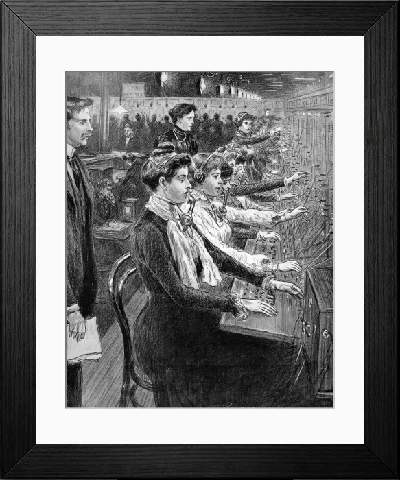Framed Print : Telephone exchange at Kensington Framed Print : Telephone exchange at Kensington