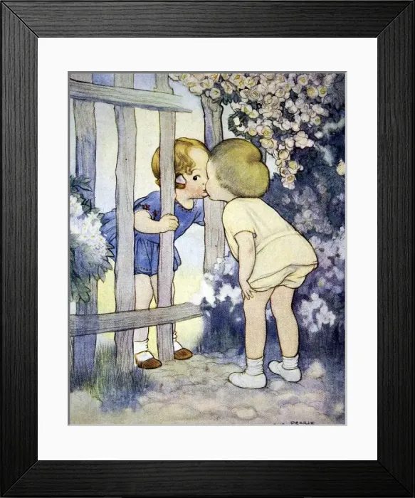 Framed Print : A Neighbourly Kiss Framed Print : A Neighbourly Kiss