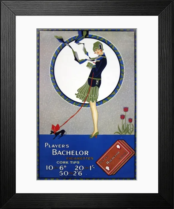 Framed Print : Players Bachelor cigarettes