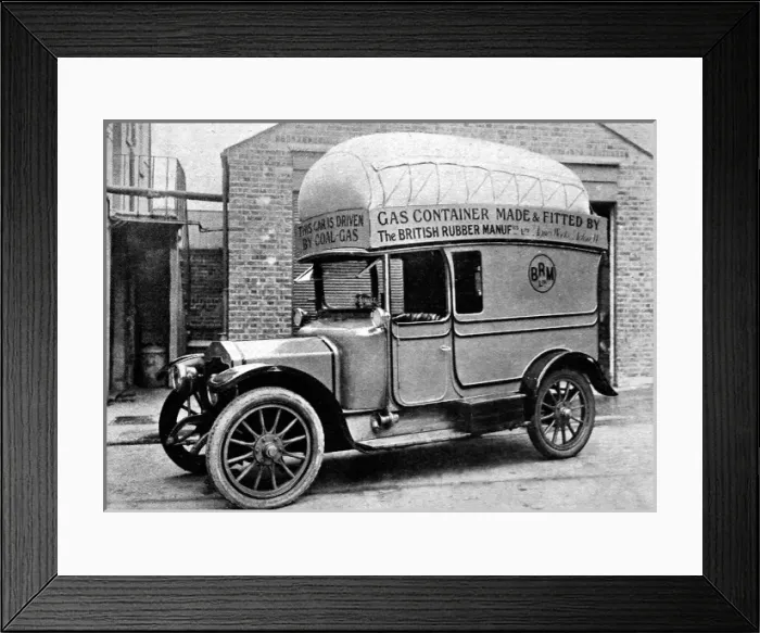 Framed Print : Rover car with fitted Coal-Gas installation Framed Print : Rover car with fitted Coal-Gas installation