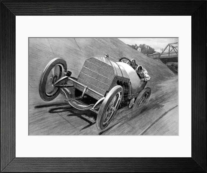 Framed Print : Who will first drive two miles a minute? Motor driver Resta Framed Print : Who will first drive two miles a minute? Motor driver Resta