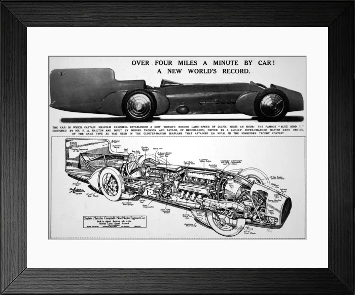 Framed Print : Malcolm Campbells famous Blue Bird II Framed Print : Malcolm Campbells famous Blue Bird II