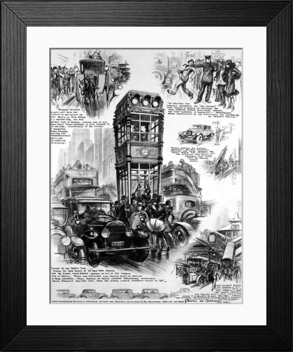 Framed Print : New York Traffic congestion Framed Print : New York Traffic congestion