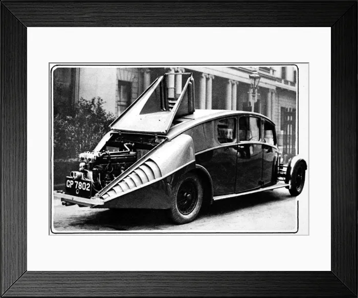 Framed Print : Burney streamlined car