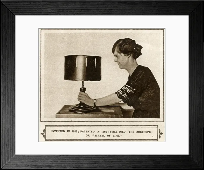 Framed Print : Zoetrope. Photograph of a Zoetrope or the wheel of life Framed Print : Zoetrope. Photograph of a Zoetrope or the wheel of life