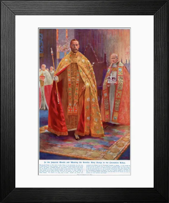 Framed Print : Coronation of George V Framed Print : Coronation of George V