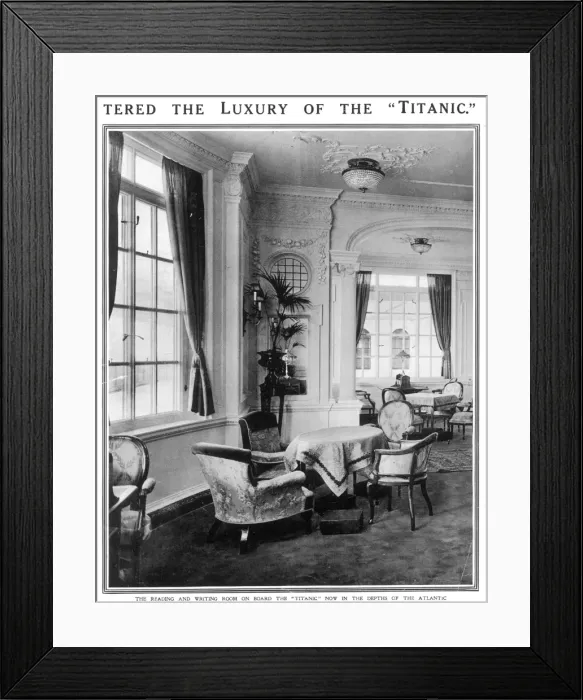 Framed Print : Interior Tea Room on the Titanic Framed Print : Interior Tea Room on the Titanic