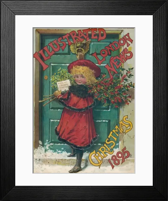 Framed Print : Illustrated London News front cover Christmas 1895 Framed Print : Illustrated London News front cover Christmas 1895