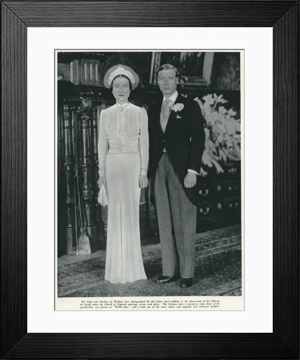 Framed Print : H. R. H the Duke of Windsor and Mrs Wallis Warfield Framed Print : H. R. H the Duke of Windsor and Mrs Wallis Warfield