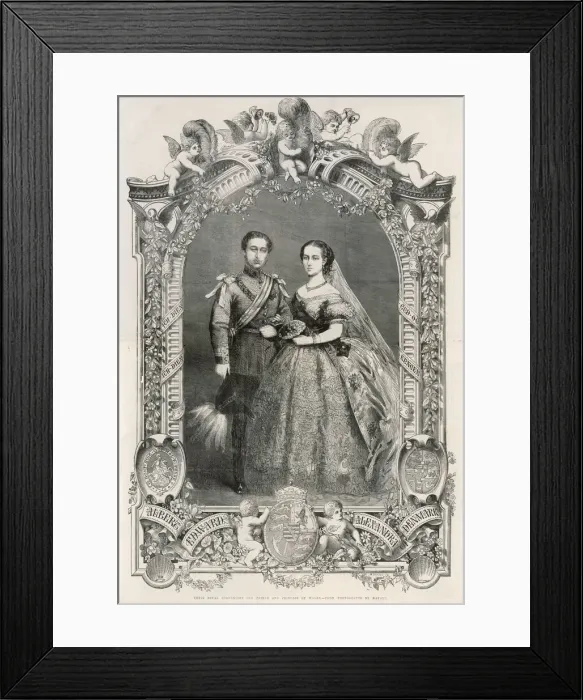 Framed Print : Edward VII Wedding