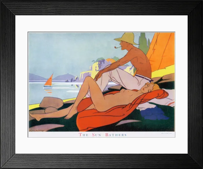 Framed Print : Sun Bathers Framed Print : Sun Bathers