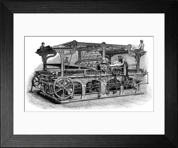 Framed Print : Printing Machine Framed Print : Printing Machine