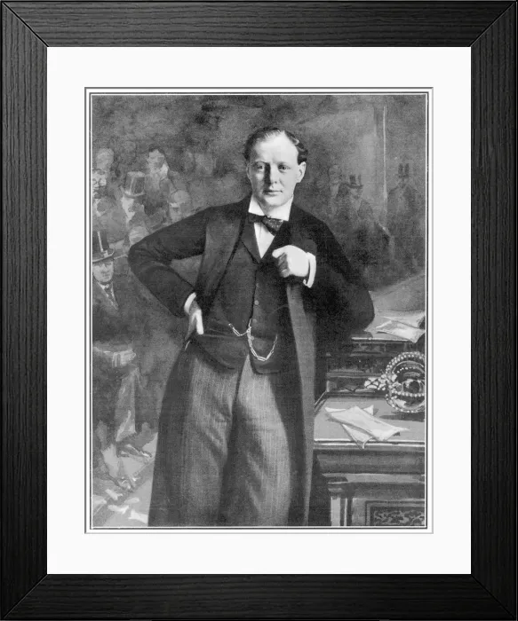Framed Print : A Young Winston Churchill Framed Print : A Young Winston Churchill