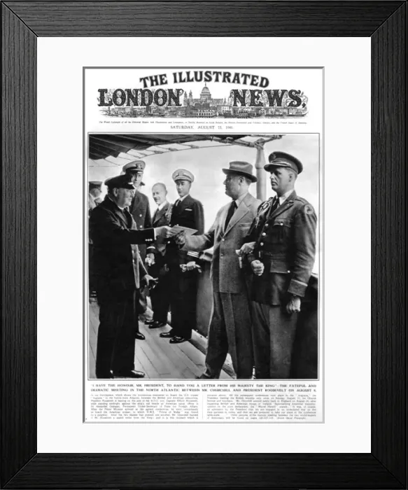 Framed Print : Churchill and Roosevelt Framed Print : Churchill and Roosevelt