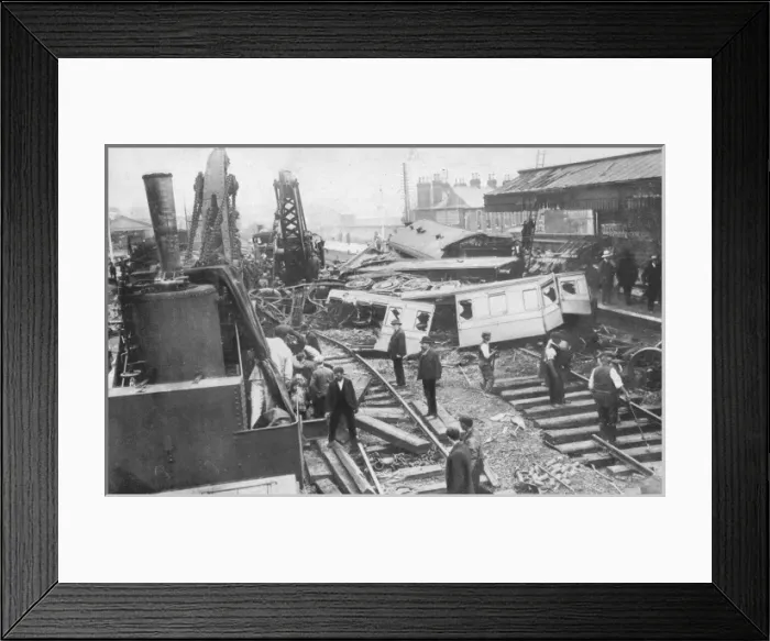 Framed Print : Salisbury Rail Crash Framed Print : Salisbury Rail Crash