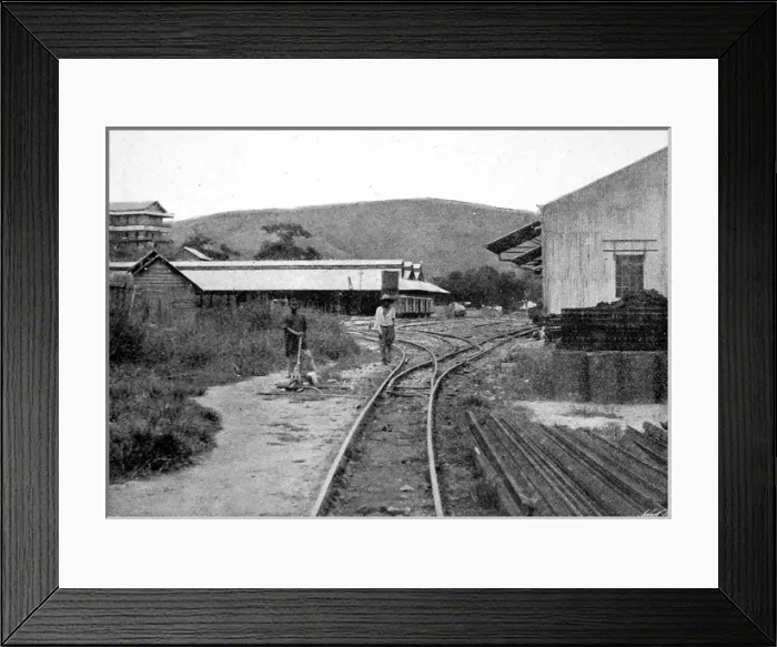 Framed Print : Congo railway, station at Matadi Framed Print : Congo railway, station at Matadi