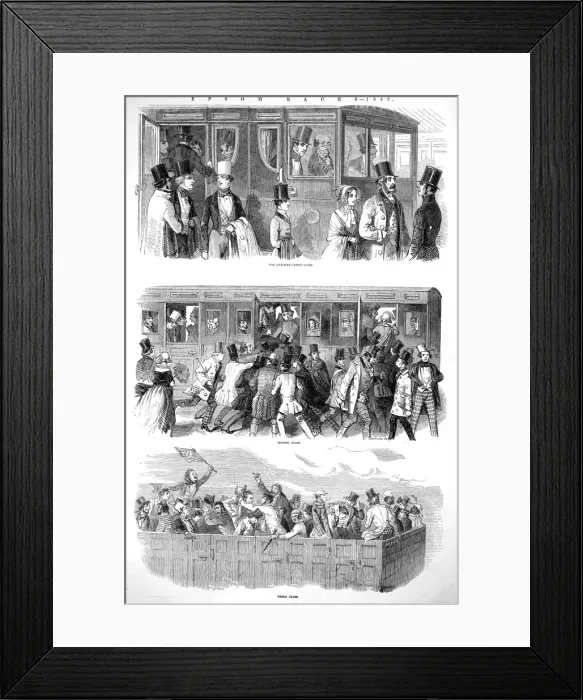 Framed Print : Railway service for Epsom Races