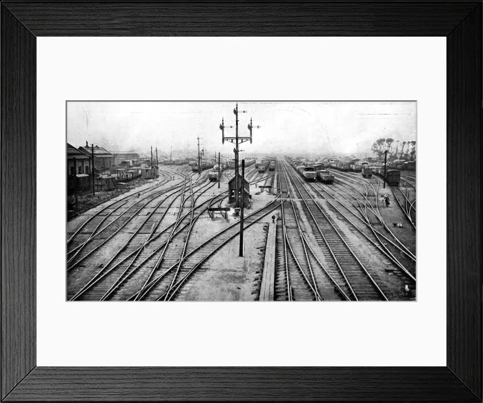 Framed Print : The great railway strike, Stratford